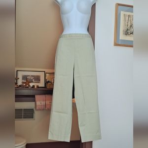 NWOT IZOD Chinos High Rise Pants Stretch Trousers Sage Green Side Zip PLUS SIZE